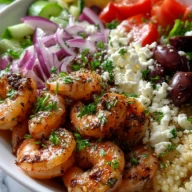 Greek Shrimp Mediterranean Bowl
