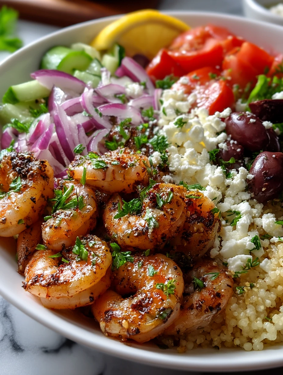 Greek Shrimp Mediterranean Bowl