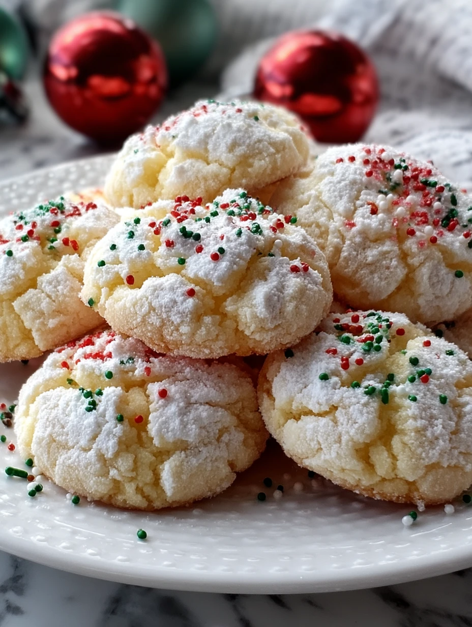 Christmas Ooey Gooey Butter Cookies