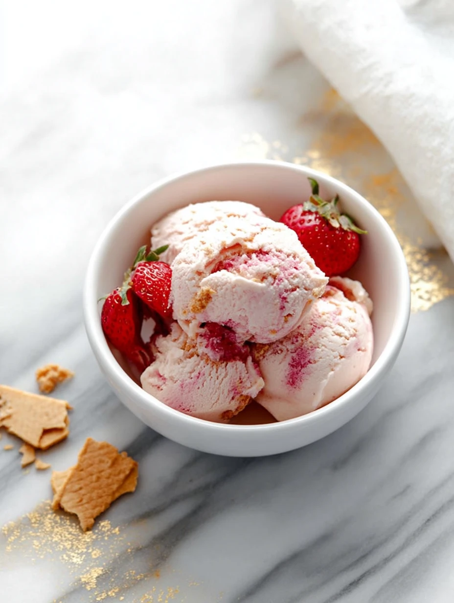 Ninja Creami Strawberry Cheesecake Protein Ice Cream