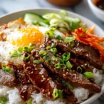 Korean BBQ Steak Rice Bowls