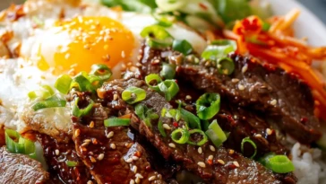 Korean BBQ Steak Rice Bowls