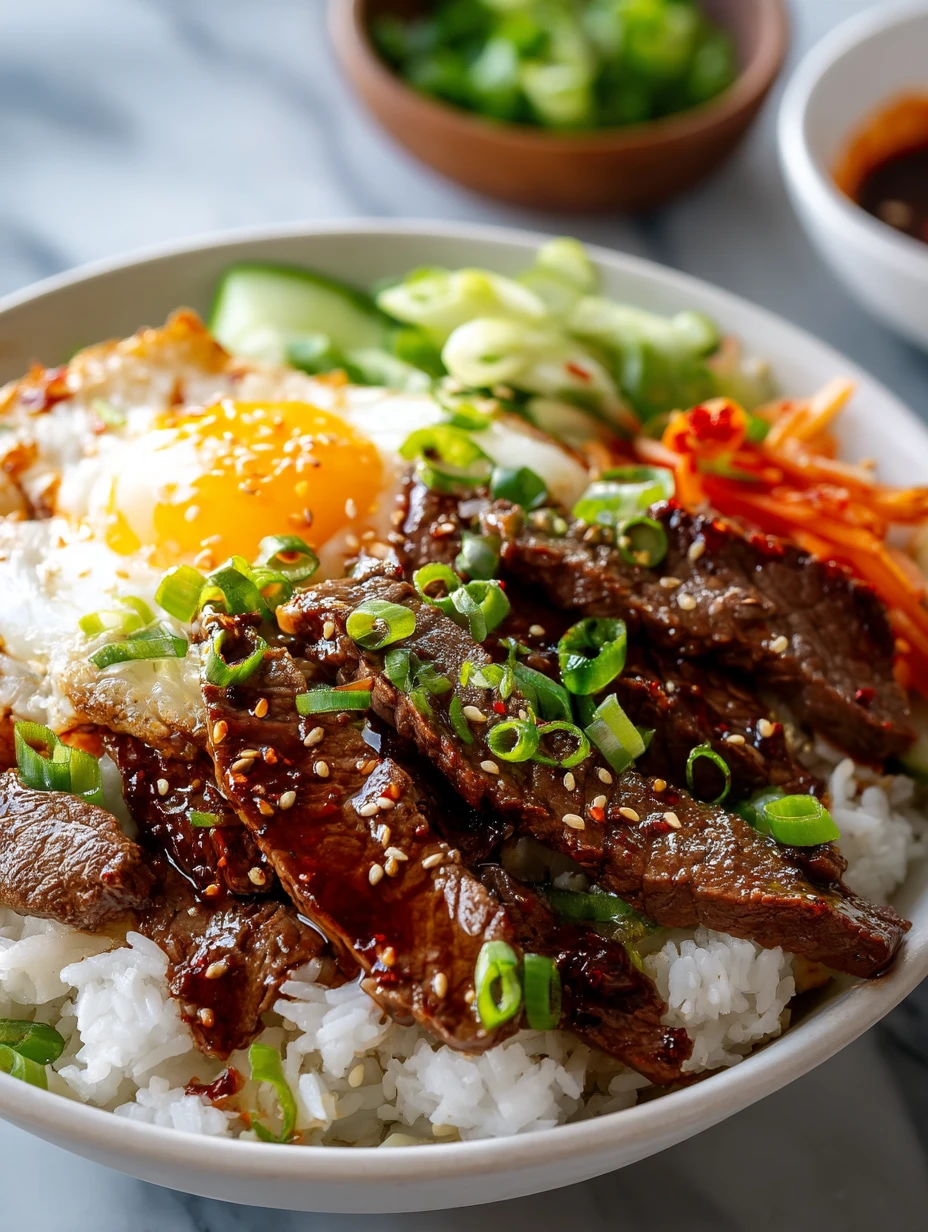 Korean BBQ Steak Rice Bowls