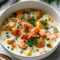 Smoked Salmon and Potato Chowder