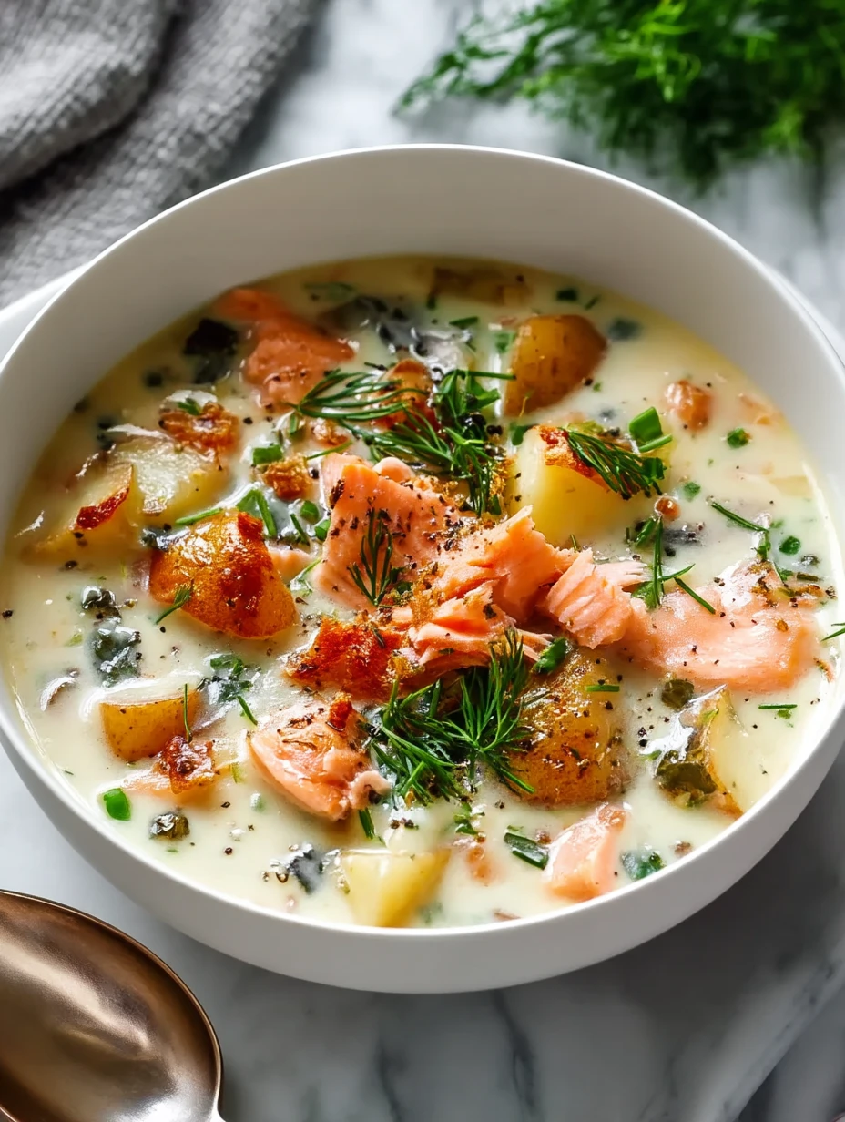 Smoked Salmon and Potato Chowder