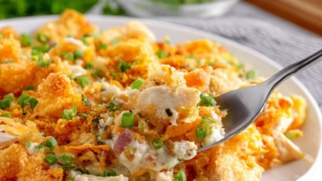 Buttery Ritz Cracker Chicken Casserole Dinner