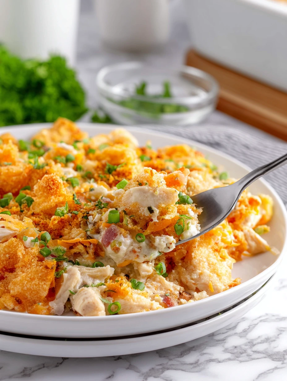 Buttery Ritz Cracker Chicken Casserole Dinner