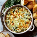 Cheesy Baked Spinach Artichoke Dip