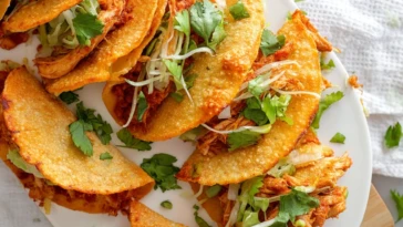 No-Fry Crispy Baked Chicken Tacos
