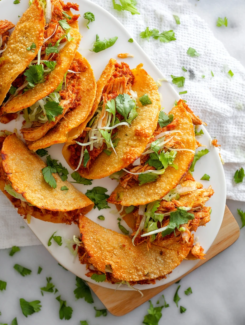 No-Fry Crispy Baked Chicken Tacos