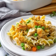 Crunchy Chicken Noodle Casserole With Veggies