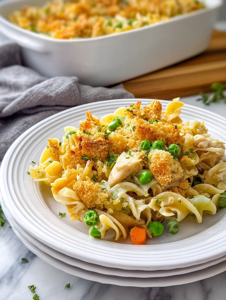 Crunchy Chicken Noodle Casserole With Veggies