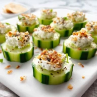 Keto Everything Bagel Cucumber Bites