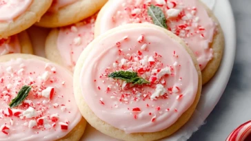Peppermint Sugar Cookies