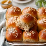 Rustic Oatmeal Molasses Dinner Rolls