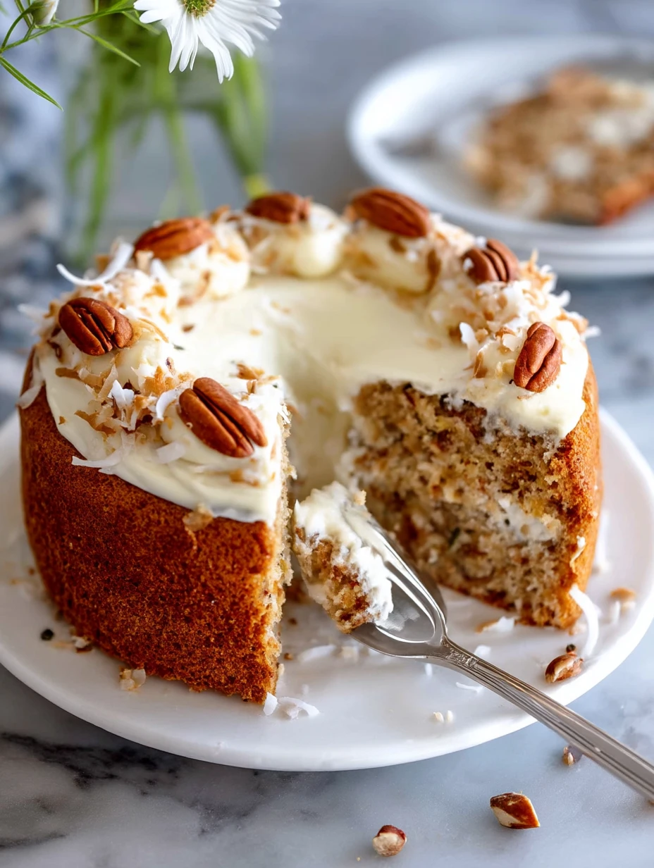 Coconut Hummingbird Easter Cake