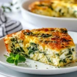 Easy Spinach & Cottage Cheese Breakfast Casserole