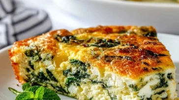Easy Spinach & Cottage Cheese Breakfast Casserole
