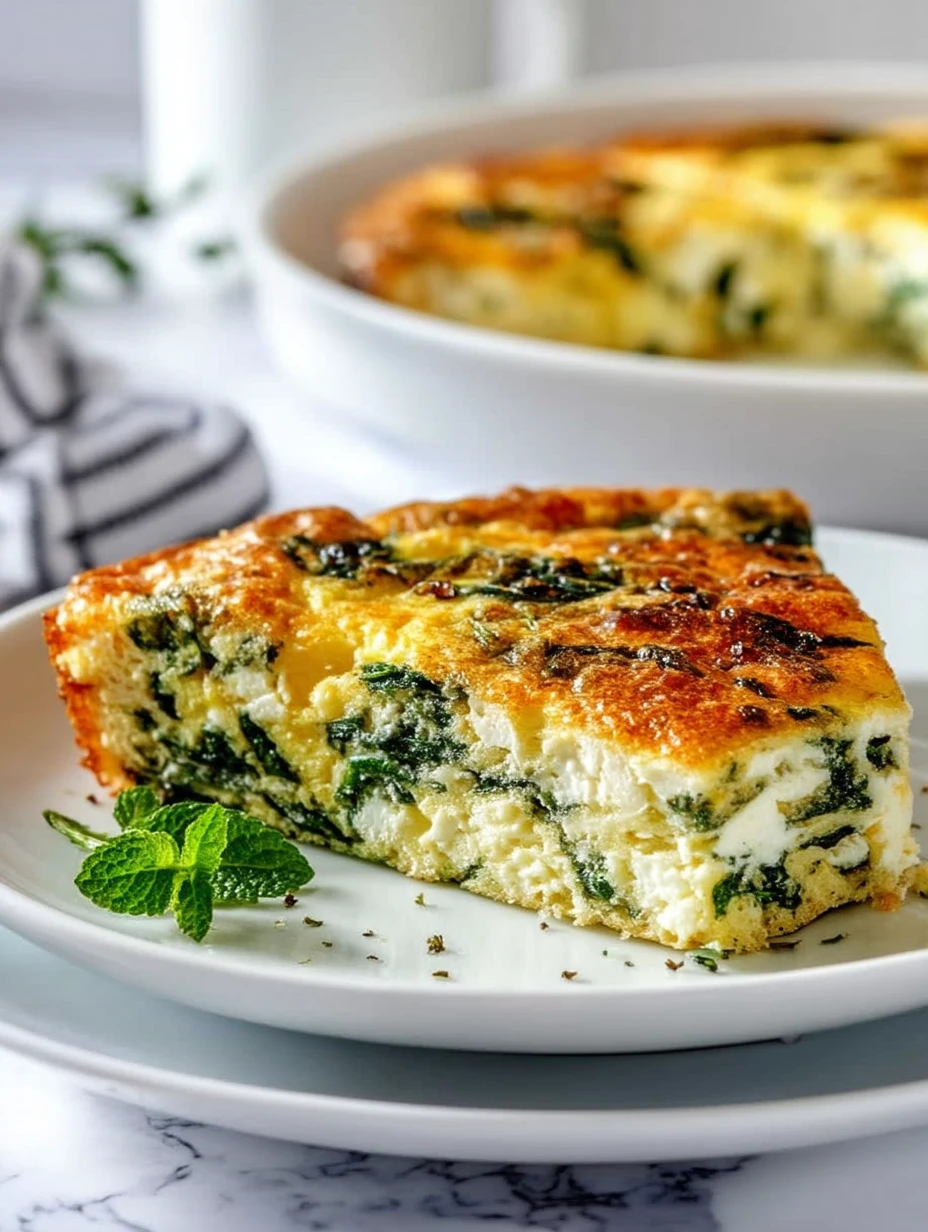 Easy Spinach & Cottage Cheese Breakfast Casserole