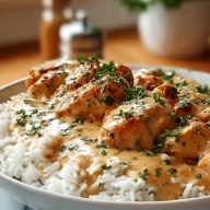Creamy Smothered Chicken and Rice