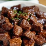 Delicious Crockpot Steak Bites