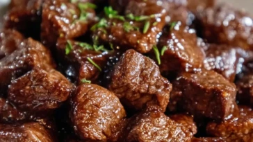 Delicious Crockpot Steak Bites