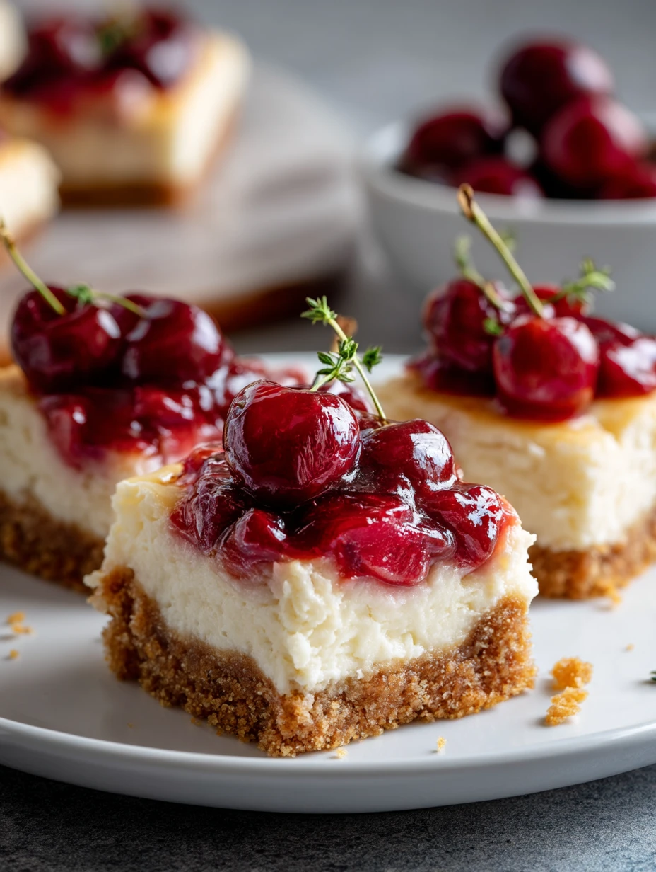 Cherry Cheesecake Bars