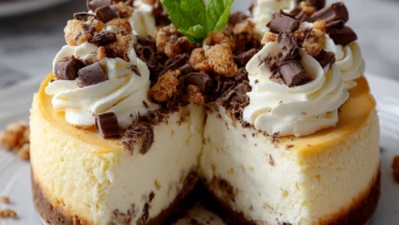 Easy Cannoli Cheesecake