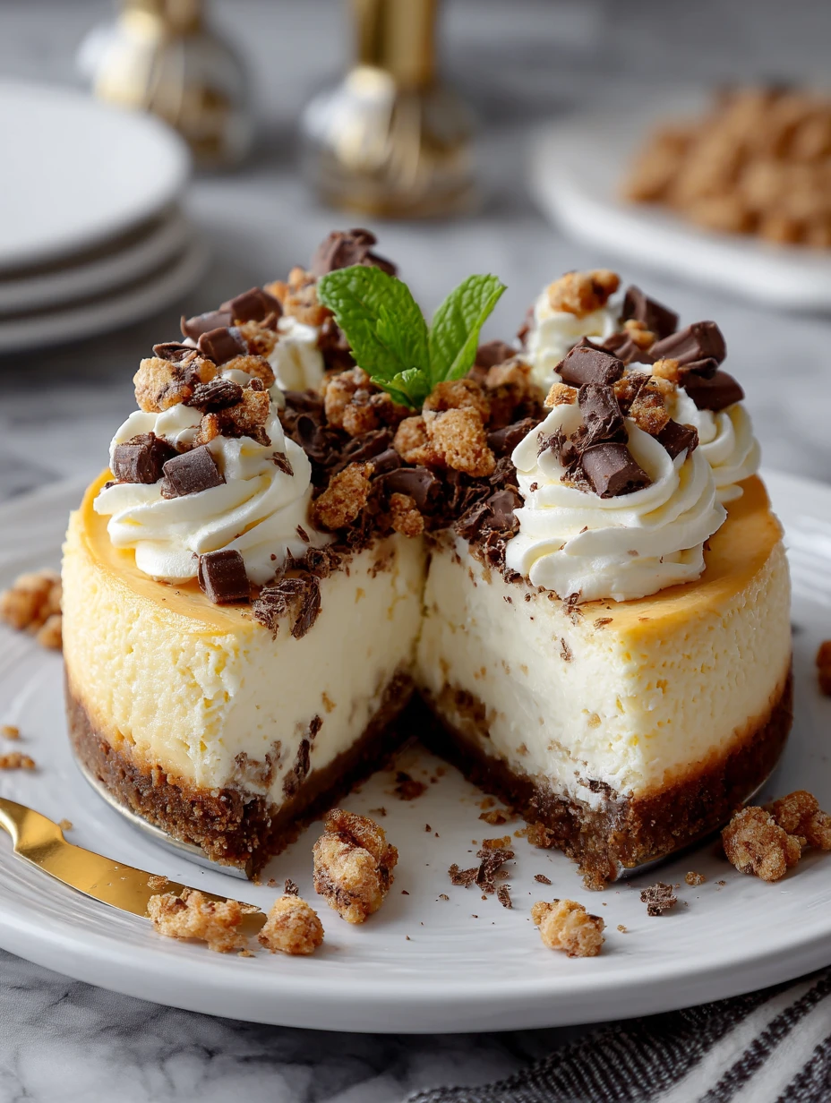 Easy Cannoli Cheesecake