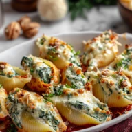 Spinach and Ricotta Stuffed Shells
