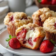 Strawberry Cream Cheese Muffins
