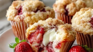 Strawberry Cream Cheese Muffins