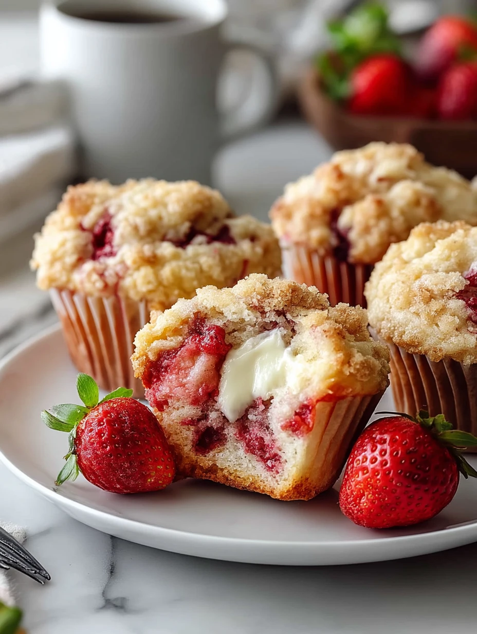 Strawberry Cream Cheese Muffins