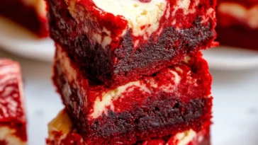 Easy Red Velvet Cheesecake Brownies