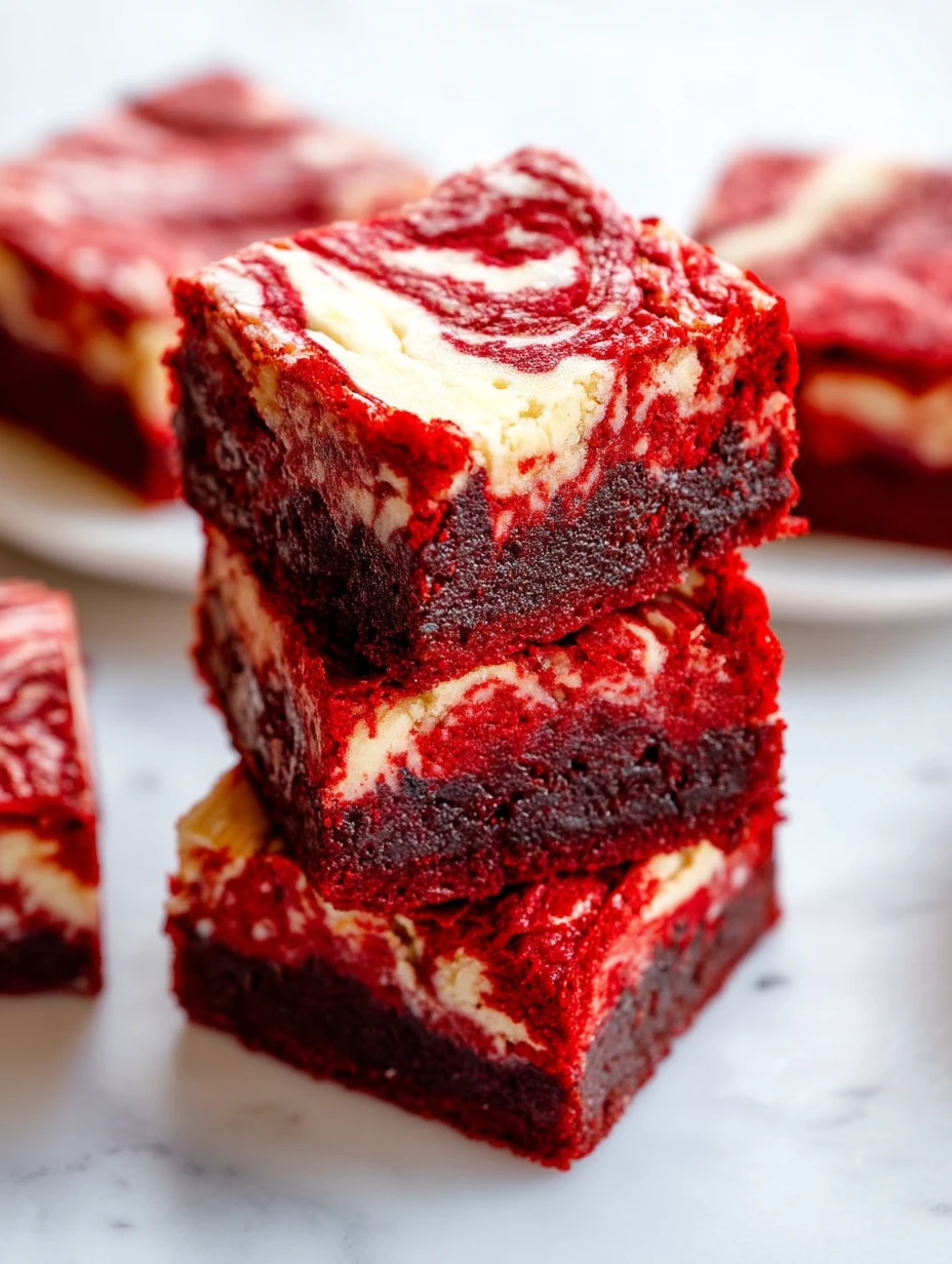 Easy Red Velvet Cheesecake Brownies