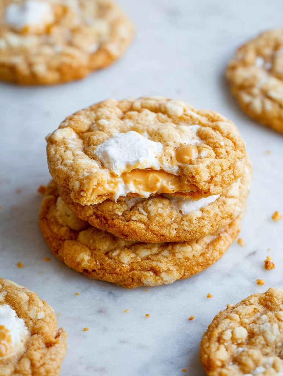 Soft and Chewy Fluffernutter Cookies