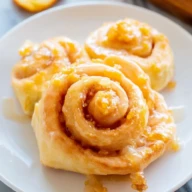 Homemade Glazed Orange Rolls