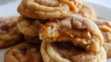 Brown Sugar Cinnamon Caramel Cookies