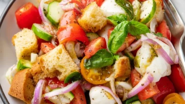 Classic Panzanella with Mozzarella