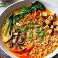 Vegan Thai Red Curry Ramen