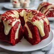 Red Velvet Cheesecake Bundt Dump Cake