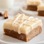 Fudgy Eggnog Bars with Eggnog Glaze