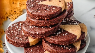 Mexican Chocolate Shortbread Cookies