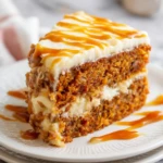Salted Caramel Carrot Cake with Cream Cheese Frosting