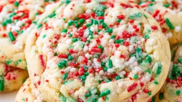 Softbatch No-Roll Holiday Sprinkles Cookies