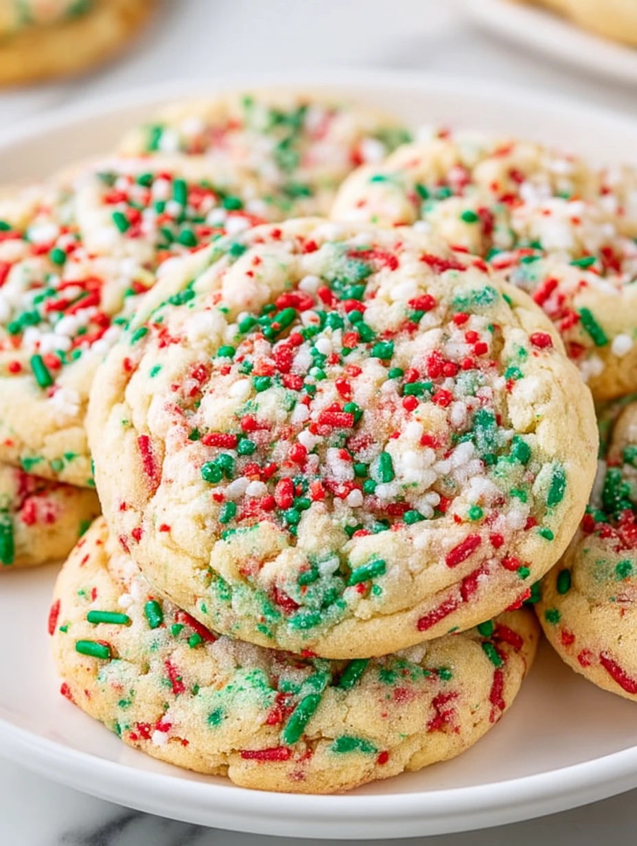 Softbatch No-Roll Holiday Sprinkles Cookies