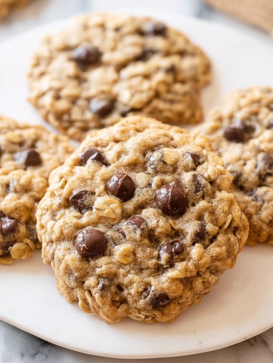 Chewy Oatmeal Chocolate Chip Cookies
